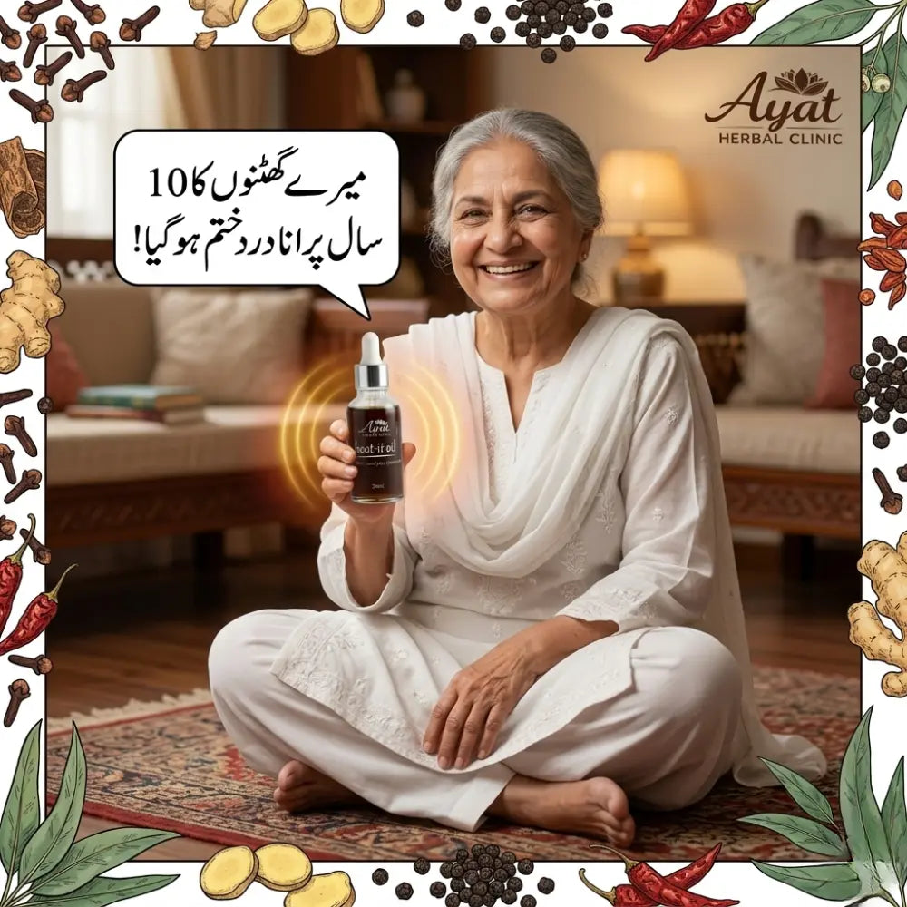Heat-It Oil by Ayat Herbal Clinic | Comforting Herbal Massage Oil