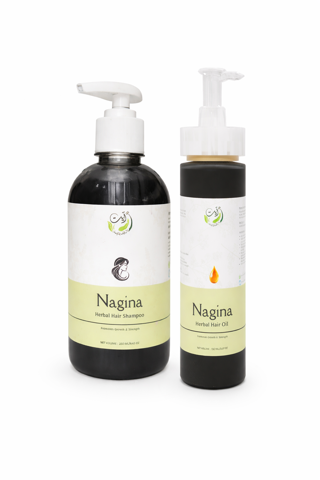 Nagina Herbal Hair Oil + Herbal Hair Shampoo