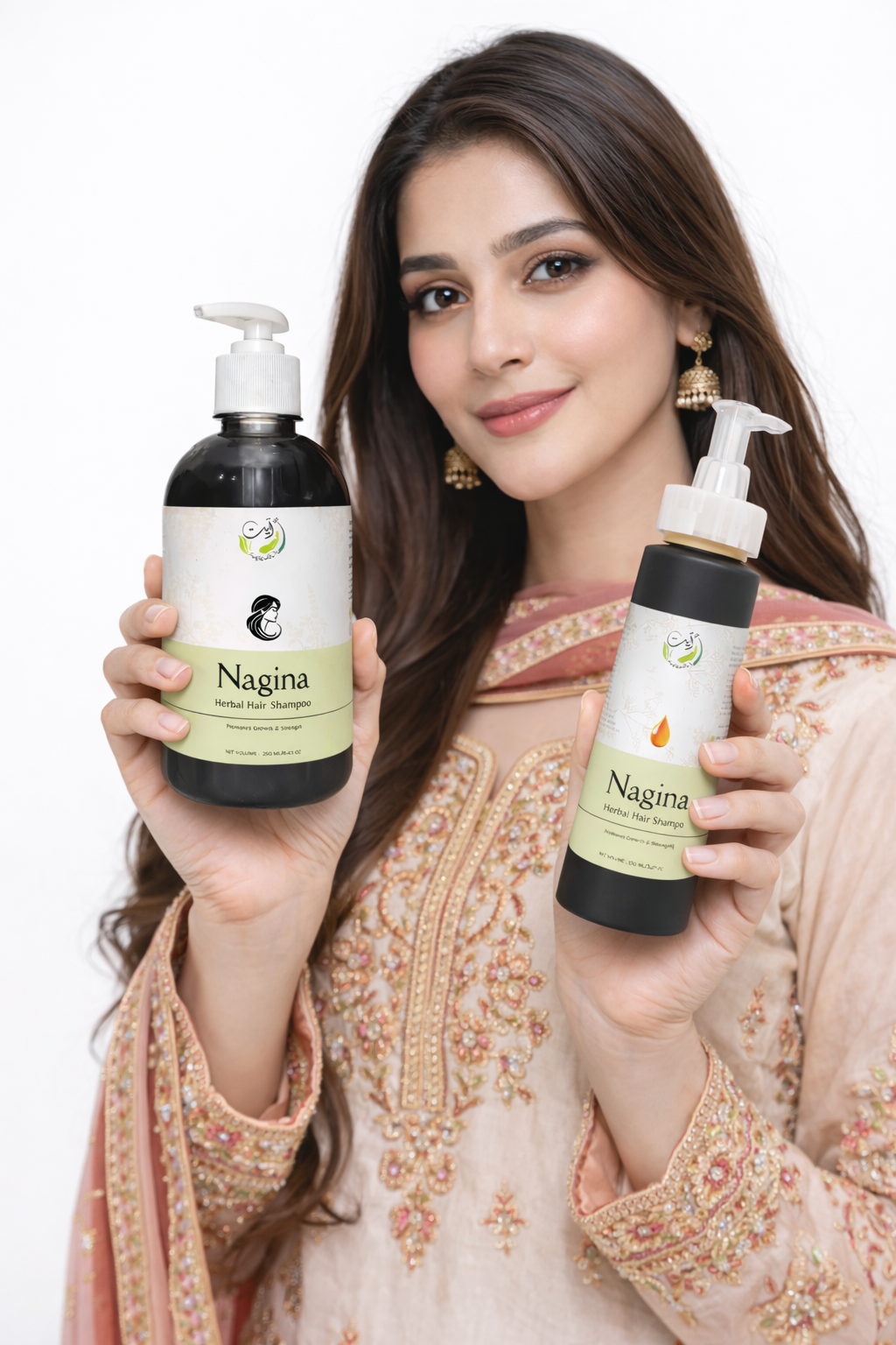 Nagina Herbal Hair Oil + Herbal Hair Shampoo